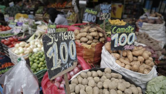 La inflación de alimentos perecibles agrícolas, como papas, legumbres, y hortalizas, cerró en 26.5% el año pasado.