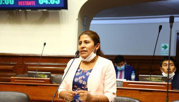 El proyecto de ley es iniciativa de la congresista de UPP, Yessica Apaza. (Foto: Andina)
