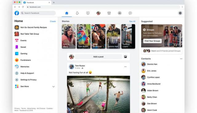 Así luce "el mayor cambio" de diseño de Facebook en su historia | (Foto: Xataka)