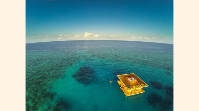 La sala submarina cuenta con una vista de 360 grados de las aguas turquesas y del arrecife de coral. (Foto:  Zillamag)