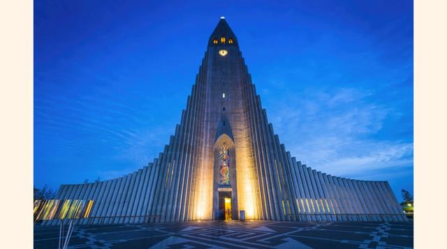 Catedral Hallgrímskirkja en Reikiavik, Islandia. Arquitecto: Guðjón Samúelsson. (Foto: GQ)