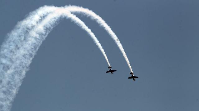 A propósito de la partida se organizó una exhibición de aire. (Foto: USI)