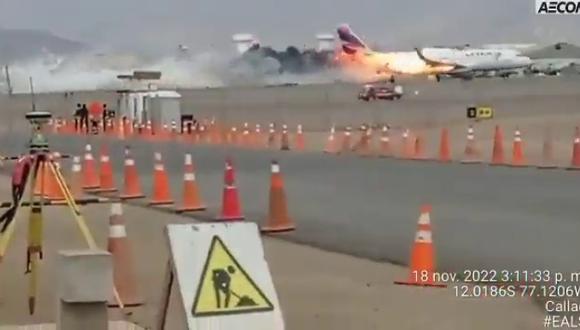 CIAA informa sobre posibles causas del accidente en el Aeropuerto Jorge Chávez. Foto: Difusión