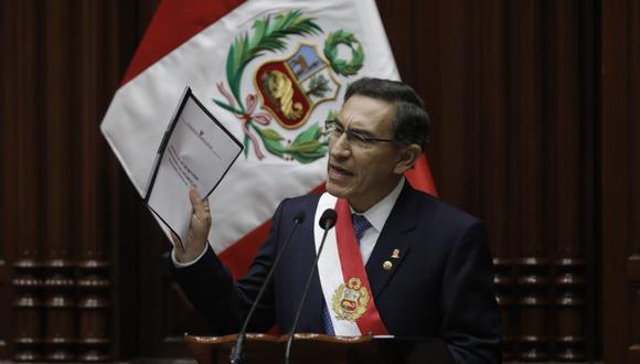 Martín Vizcarra anunció adelanto de elecciones el 28 de julio (Anthony Niño de Guzmán/GEC)