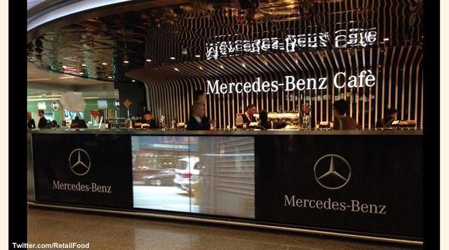 El fabricante de coches de lujo alemán, Mercedes-Benz, ha abierto su primer café en el Aeropuerto Internacional de Fiumicino en Roma, Italia. (Foto: Mega Ricos)