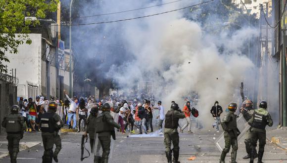 Protestas en Venezuela. (Foto: EFE).