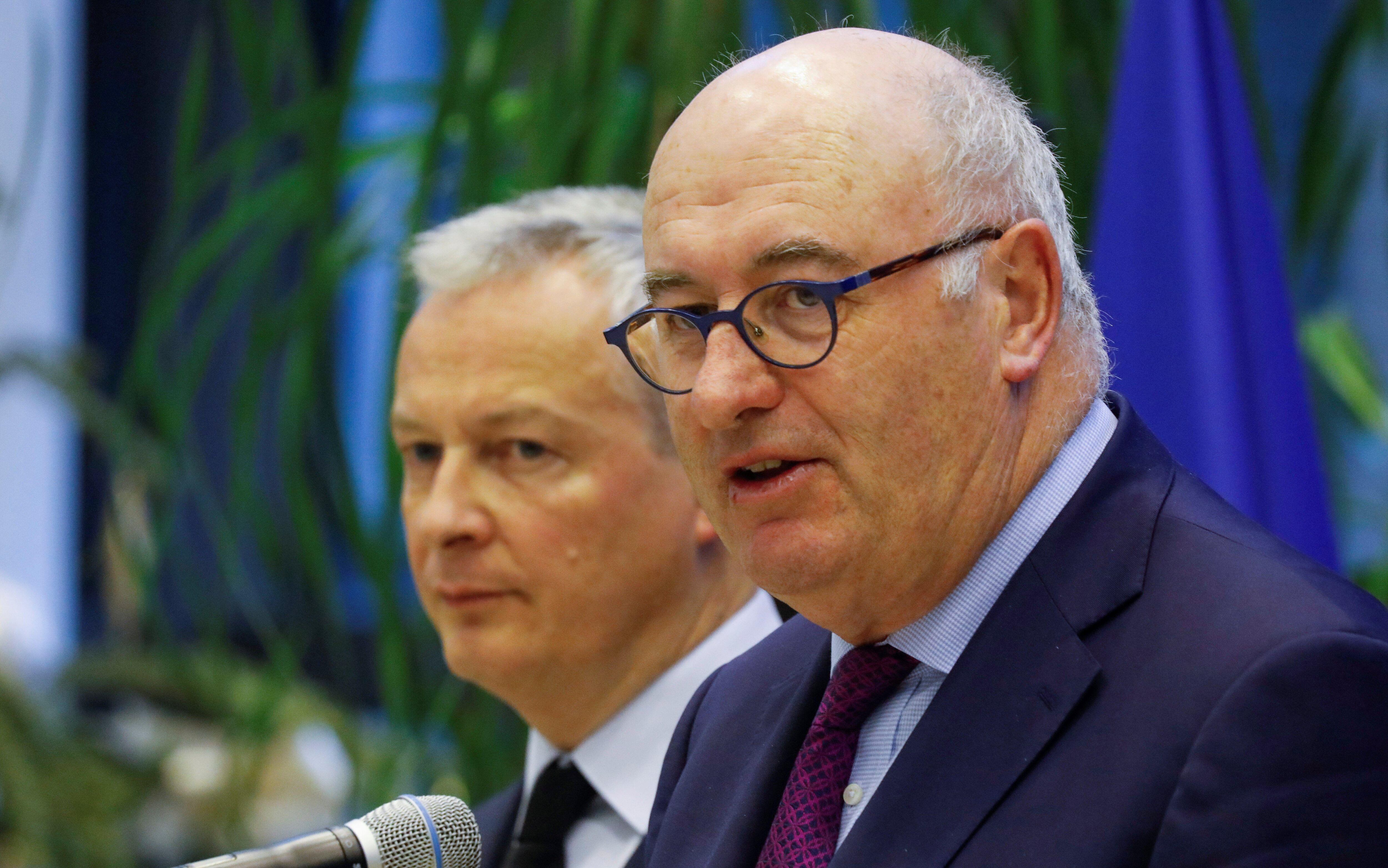 El responsable de comercio de la Unión Europea, Phil Hogan, también se pronunció sobre la posibilidad de implementar un impuesto global a los gigantes tecnológicos como Facebook y Google. (Foto: Reuters)