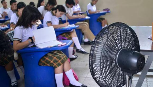 Ola de calor afectará a escolares.
