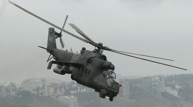 La aviación del Ejército presentó sus nuevas adquisiciones, helicópteros MI 17-171 y un Agusta Bell 109. (Foto: ANDINA)