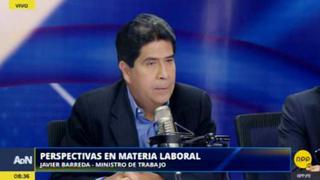 Barreda propone que el CNT ya no sea presidido por el ministro de Trabajo