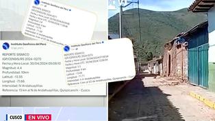 Sismo en Perú: pobladores de Andahuaylillas piden ayuda a autoridades por constantes temblores