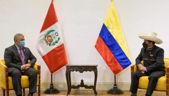 El Gabinete Binacional es la más alta instancia de diálogo entre Colombia y Perú para la armonización de sus políticas y en esta ocasión estará encabezado por los presidentes de Colombia, Iván Duque, y de Perú, Pedro Castillo. (Foto: Prensa Casa de Nariño)