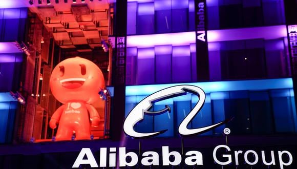 The logo of Alibaba Group is seen during Alibaba Group's 11.11 Singles' Day global shopping festival at the company's headquarters in Hangzhou, Zhejiang province, China, November 10, 2019. REUTERS/Aly Song