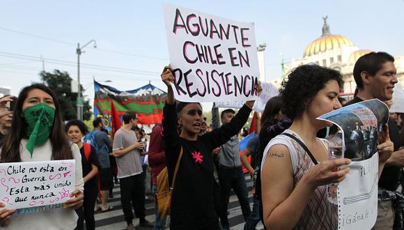 Protestas en Chile. (Foto: EFE)