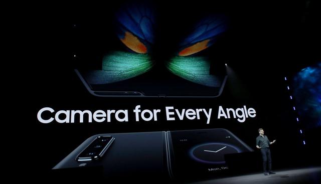 El Galaxy Fold cuenta con seis cámaras en total. (Foto: AFP)