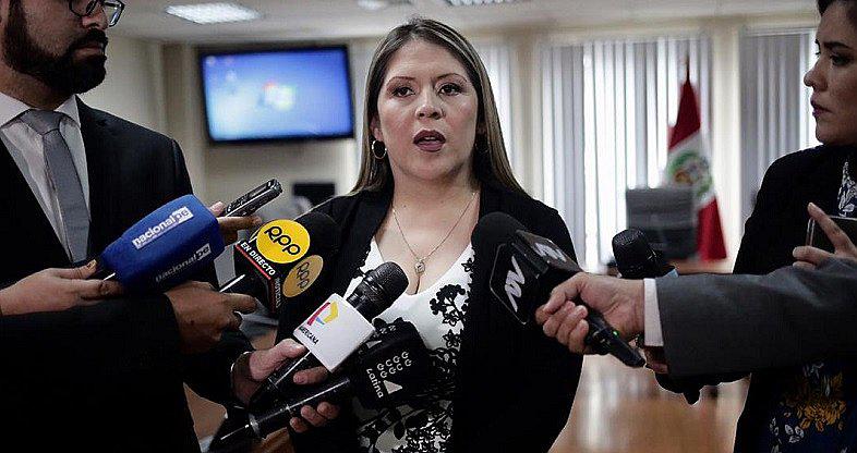 Yeni Vilcatoma fue elegida congresista con Fuerza Popular. Ahora busca la reelección con Solidaridad Nacional. (Foto: GEC)