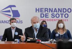 Hernando de Soto pide a Francisco Sagasti que candidatos presidenciales sean vacunados contra el COVID-19