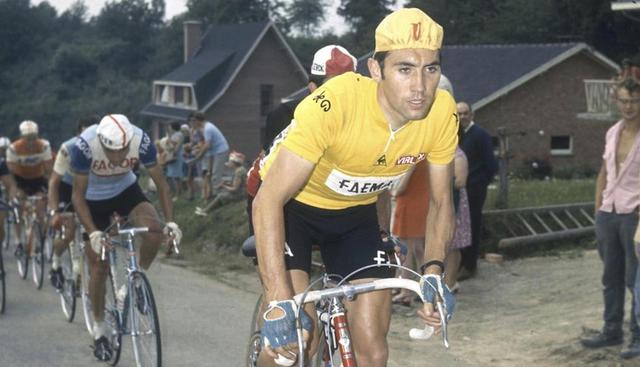 FOTO 2 | 2. ¿Quién lo ha vestido más veces? El belga Eddy Merckx, con 96, motivo por el cual el Tour del centenario del maillot amarillo comienza en Bruselas, su ciudad. El "caníbal" lo lució trece veces más que el estadounidense Lance Armstrong, pero su nombre ha desaparecido de todo registro oficial tras demostrarse su dopaje. El segundo es, pues, el francés Bernard Hinault, con 75, por delante del español Miguel Indurain, con 15 menos.