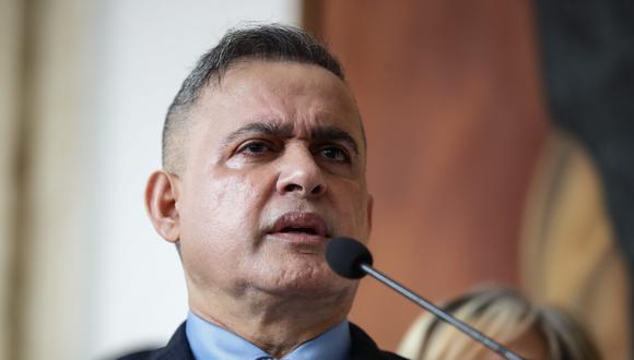 Fiscal general, Tarek Saab, que indicó que con Venezuela hay un trato "discriminatorio" y "desigual" frente al que se les ha dado a otros países que se encuentran bajo examen preliminar, aseguró que la petición fue presentada el miércoles. (Foto: EFE/ Rayner Peña)