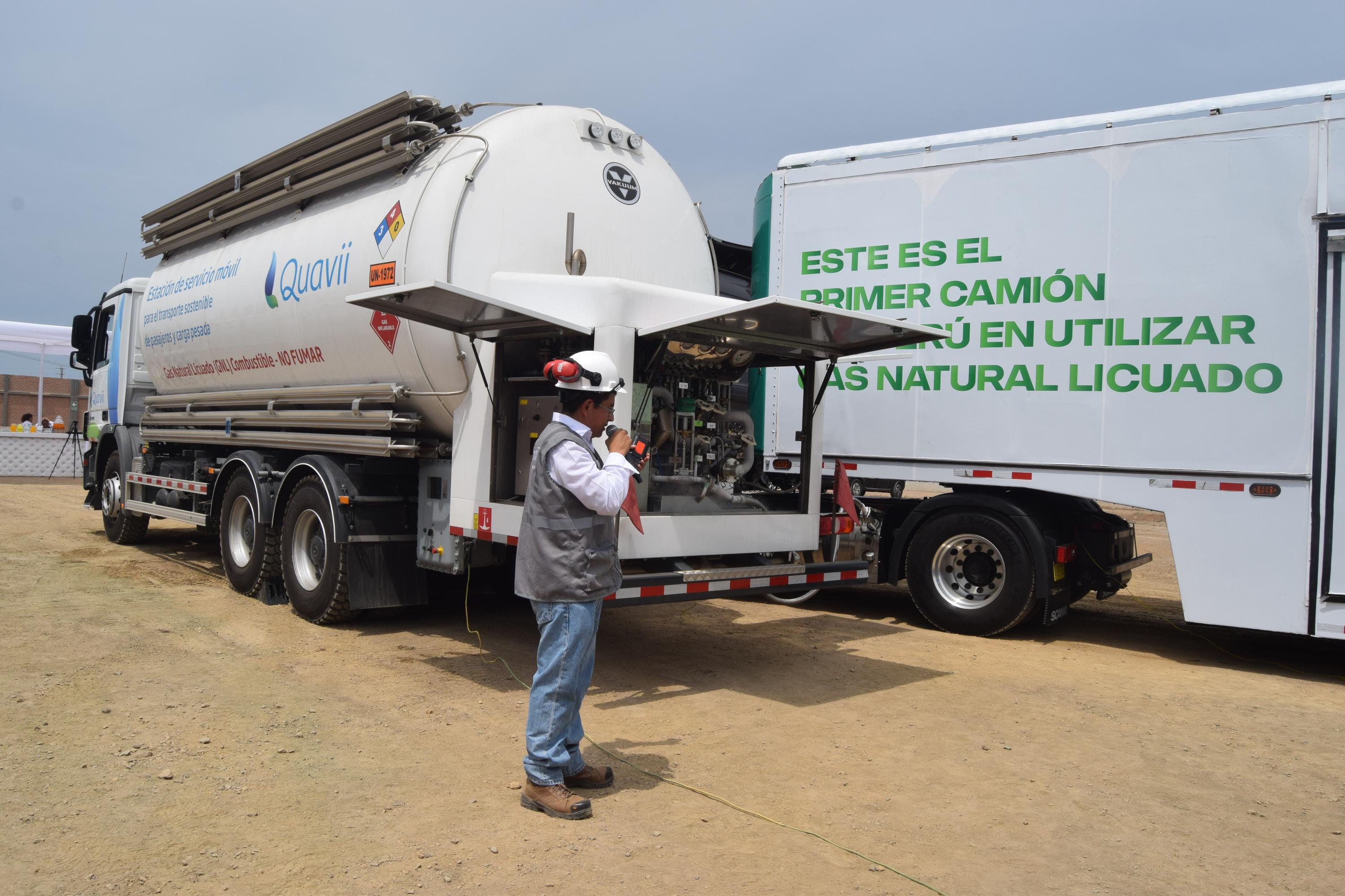 Se espera distribuir GNL a 400 vehículos en el Perú