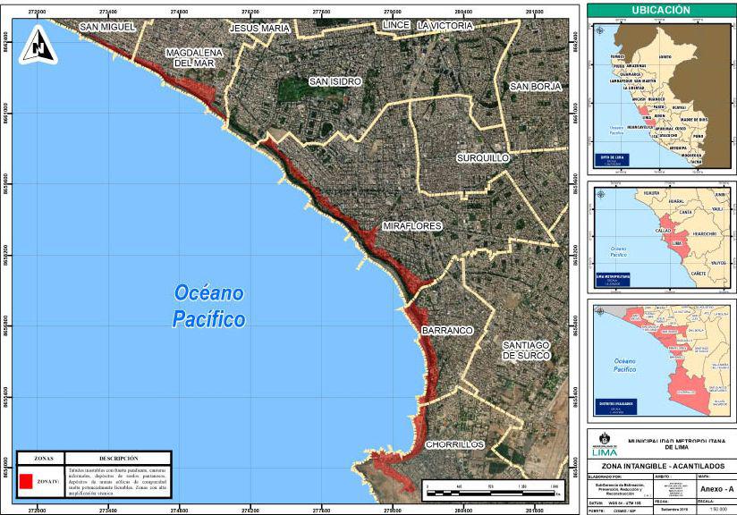 Mapa de Microzonificación Sísmica. Es decir, los distritos que tienen estos estudios, pero aún no están aprobados por la MML. (Foto: El Peruano)