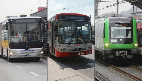 Corredores complementarios, Metropolitano y Metro de Lima funcionarán con normalidad hoy 19 de julio ante la marcha tercera Toma de Lima. (Foto: El Comercio)