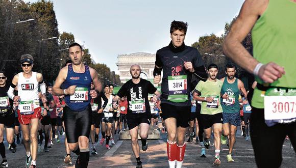 En promedio. Runners corren cuatro a seis carreras al año de distintas distancias. Una  o dos máximo de 42k. (Foto: AFP)