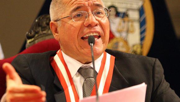 Juez supremo César San Martín participó de la audiencia en la que fue ratificado como juez.  Foto: Andina