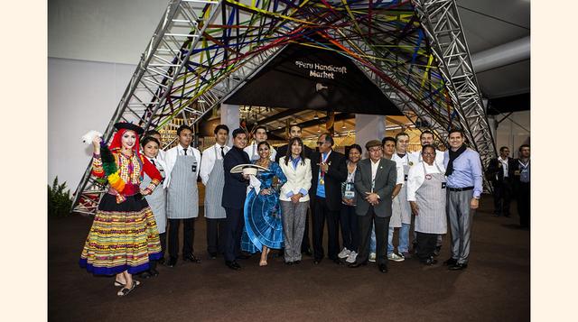 Ministra de Comercio Magali Silva detalla las actividades que Promperú ha preparado para las Juntas de Gobernadores. Maestros artesanos, gastronomía  peruana, danzas populares y música animan las reuniones del Banco Mundial y el FMI. (Foto: Promperu)