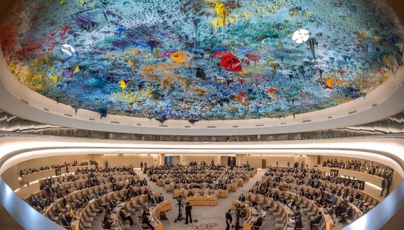 Una vista general durante el día de apertura de la 51 sesión del Consejo de Derechos Humanos de la ONU en Ginebra el 12 de septiembre de 2022. (Fabrice COFFRINI / AFP).