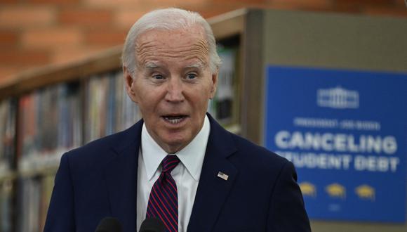 El presidente estadounidense, Joe Biden, apunta a beneficiar durante su mandato a 30 millones de personas afectadas por la deuda estudiantil (Foto: AFP).