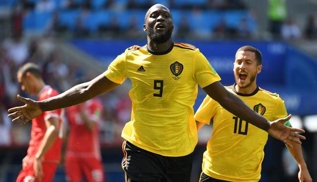 FOTO 3 | Romelu Lukaku. En segundo lugar se ubica Lukaku, el puntero belga de 1.91 metros que ha anotado cuatro goles en esta copa del mundo. (Foto: AFP)