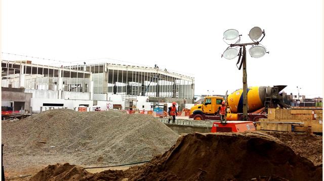 El polideportivo 2 tiene dos niveles. Una de ellas será para karate, kung fu, taekwondo, lucha, judo, pesas, tiro, tenis de mesa, bádminton, bowling y esgrima. (Foto: Wilfredo Huanachin)