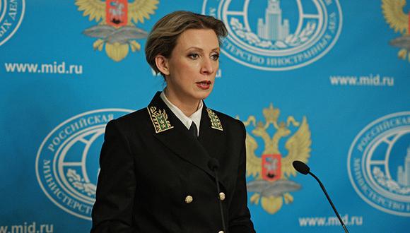 Portavoz del Ministerio ruso de Exteriores, María Zajárova.