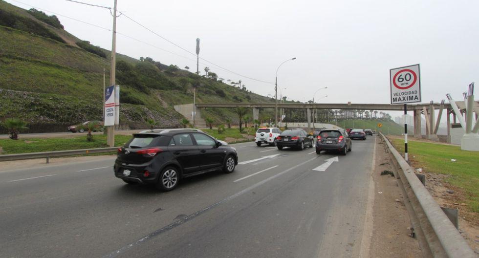 Ahora las velocidades máximas oscilarán de 40 y 60 kilómetros por hora (km/h), antes era de 60 y 80km/h. (Foto: Municipalidad de Lima)
