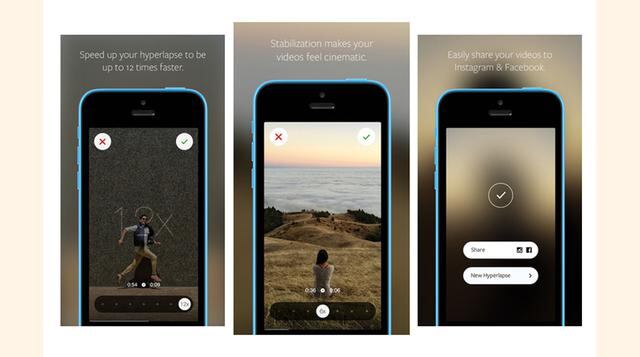 Hyperlapse. Es un estabilizador de descarga gratuita que permite grabar videos con resultados limpios y tomas estables sin necesidad de utilizar trípodes u otra clase de soportes para el dispositivo. (Foto: Business Insider)