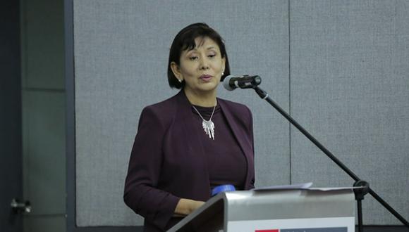 Ministra de la Mujer, Nancy Tolentino, se mostró a favor de que se investigue la denuncia de presunto plagio en el libro de Dina Boluarte | Foto: MIMP