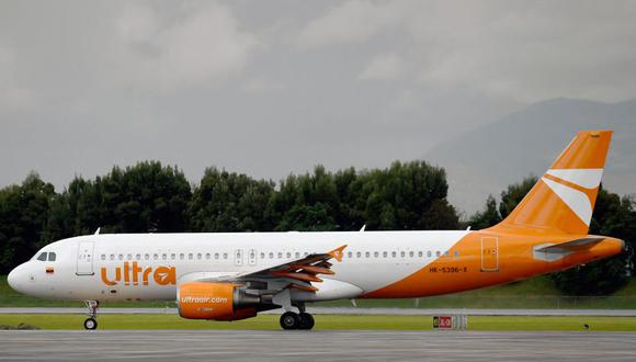 Uno de los aviones de Ultra Air, la aerolínea low-cost colombiana.