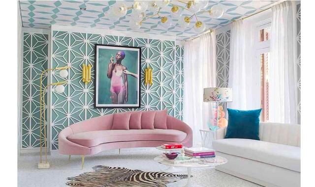 La caja mágica, espacio Westwing. El salón lleno de luz con la firma de Miriam Alía se postula como firme candidato a llevarse el premio del público en esta edición. Colores pastel y lámparas espectaculares ponen el carácter al ambiente creado para Westwi