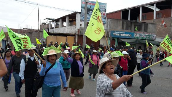 El Gobierno suspendió por 120 días la licencia al proyecto minero Tía María. (Foto: GEC)