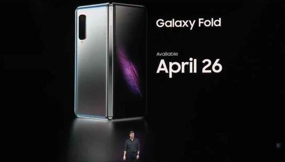 Así se ve el Samsung Galaxy Fold. (Foto: Captura de YouTube)