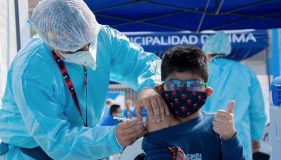 Este lunes, 24 de enero inicia la vacunación a menores de 5 a 11 años en Lima Metropolitana y Callao, Lima provincias, Ica y Junín. El proceso se ampliará progresivamente al resto del país este miércoles 26 de enero. (Foto: Ministerio de Educación)