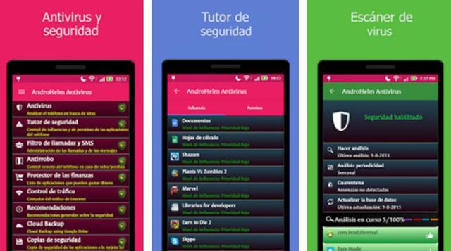 6. Antivirus Security. Este antivirus dice ser premium y ofrecer actualizaciones constantes para mantener tabletas y teléfonos seguros. A su vez, permite mejorar el rendimiento de los equipos, controlarlos a nivel remoto, visualizar el tráfico y hacer cop
