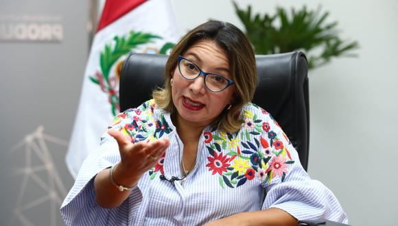 Rocío Barrios, ministra de Comercio Exterior y Turismo. (Foto: Alessandro Currarino | GEC)