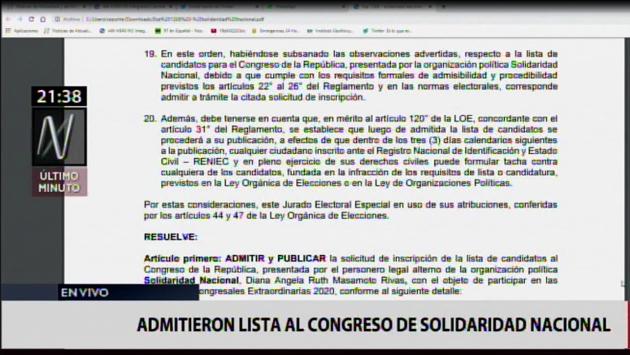 (Documento: Canal N)