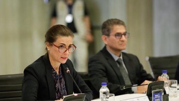 Ministra de Vivienda, Hania Pérez de Cuellar, también habló sobre algunas medidas que se vienen tomando desde su cartera contra el Fenómeno El Niño. (Foto: GEC)
