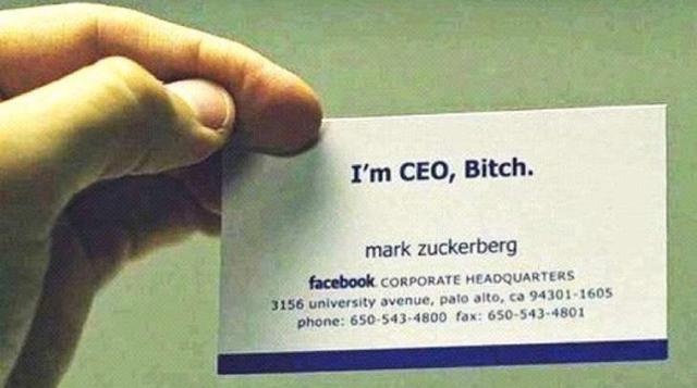 Mark Zuckerberg: Facebook. Ocupación/Puesto: fundador, CEO y programador
