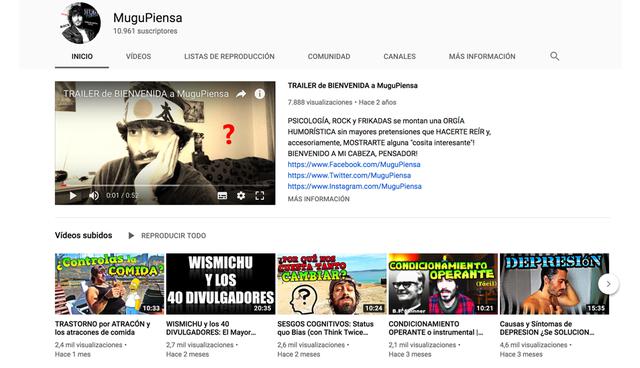 FOTO 1 | MuguPiensa. Un alma rockera con mucho sentido del humor, formado en psicología y en educación infantil aprende como ser youtuber mezclando psicología, muñecos parlantes, rock y risas