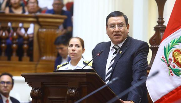 Alejandro Soto pidió denunciar a la exmagistrada de la JNJ, Inés Tello, ante el Ministerio Público. (Foto: Congreso)