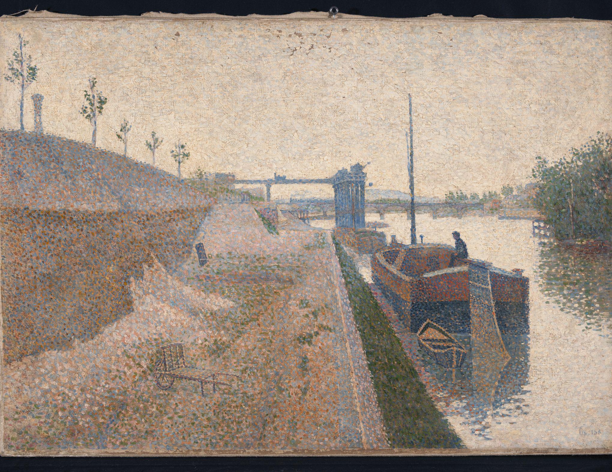 Quai de Clichy. Temps gris